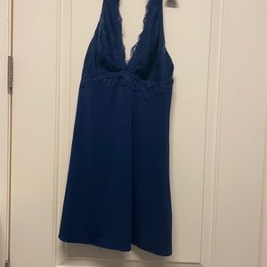 Navy blue night gown small NWT